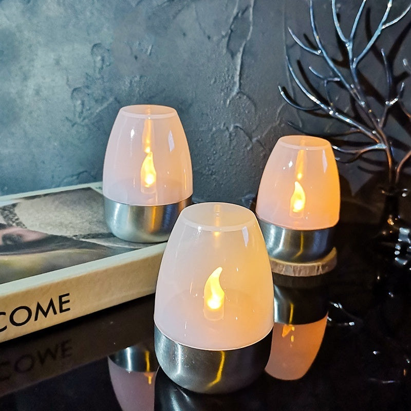 DIXVORA - Lueur d'Ambre - Bougie LED Solaire