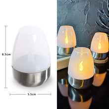 DIXVORA - Lueur d'Ambre - Bougie LED Solaire