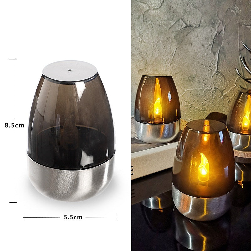 DIXVORA - Lueur d'Ambre - Bougie LED Solaire
